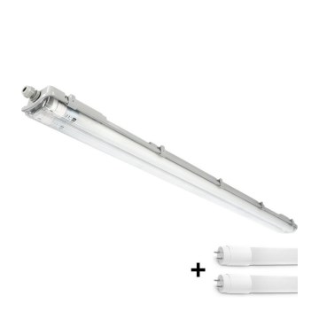 Luminaria técnica LED para tubos T8, 2x G13 / 18 W / 230 V / 6500 K / IP65 / 127 cm