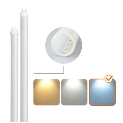 Luminaria técnica LED para tubos T8, 2x G13 / 18 W / 230 V / 6500 K / IP65 / 127 cm