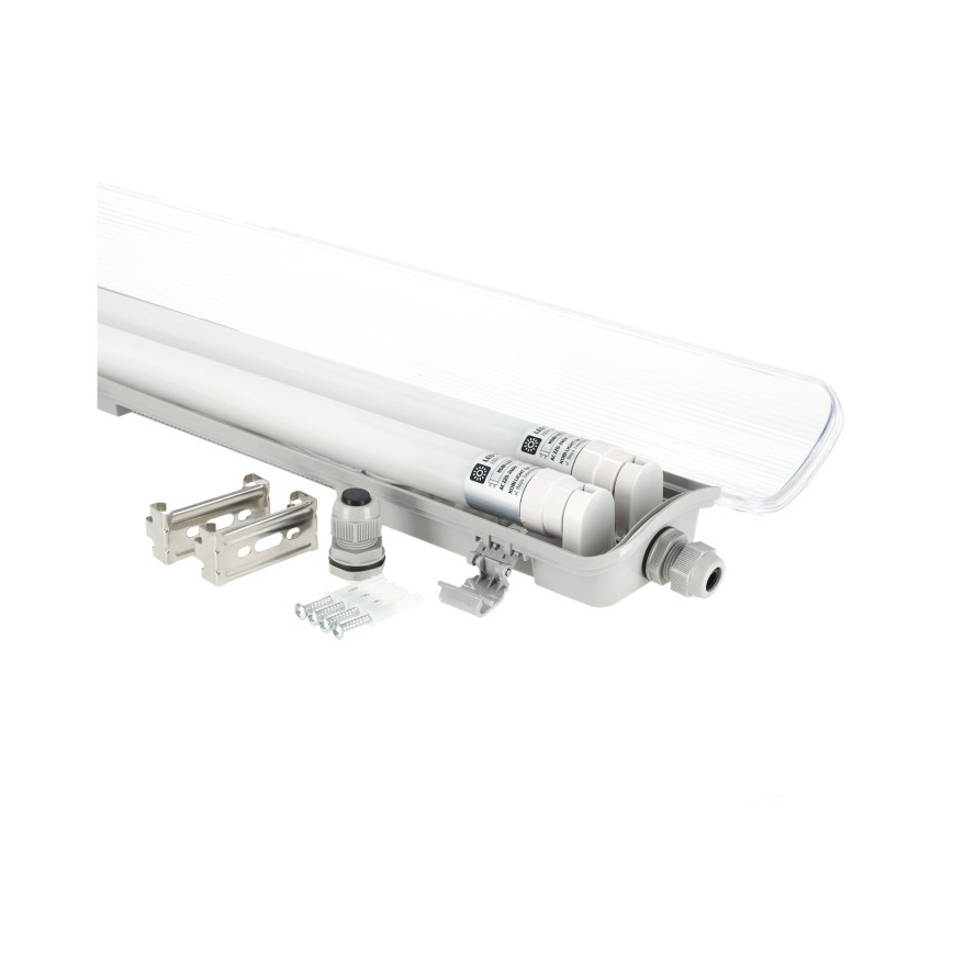 Luminaria técnica LED T8 2xG13/18W/230V 5000K IP65 127 cm