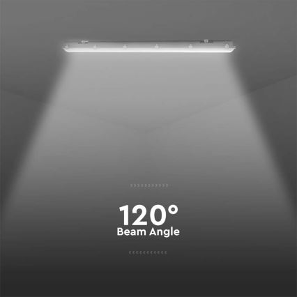 Luminaria técnica fluorescente LED con sensor de movimiento y de crepúsculo LED/48W/230V IP65 4000K 150 cm