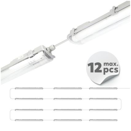 Luminaria técnica LED tipo fluorescente T8 2xG13/18W/230V 4000K IP65 127 cm