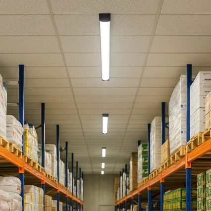 Luminaria tipo fluorescente LED/18W/230V 4000K 60 cm negra