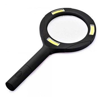 Lupa LED 5×ZOOM con retroiluminación LED/3W/2xAA IP44
