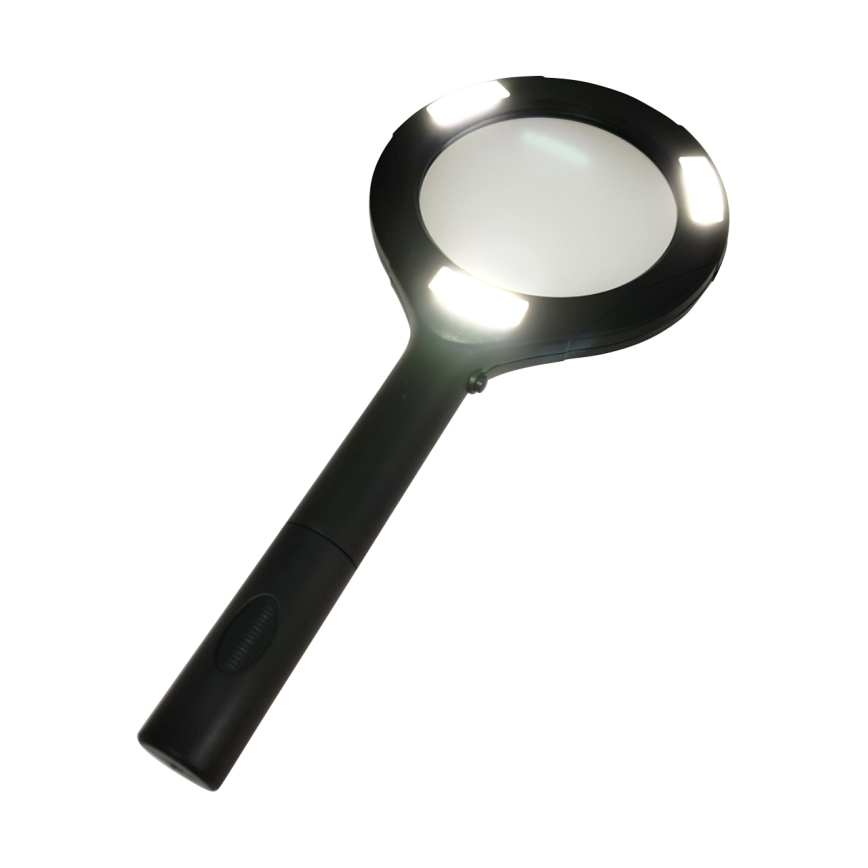 Lupa LED con aumento 3× e iluminación LED/3W/2xAA IP22