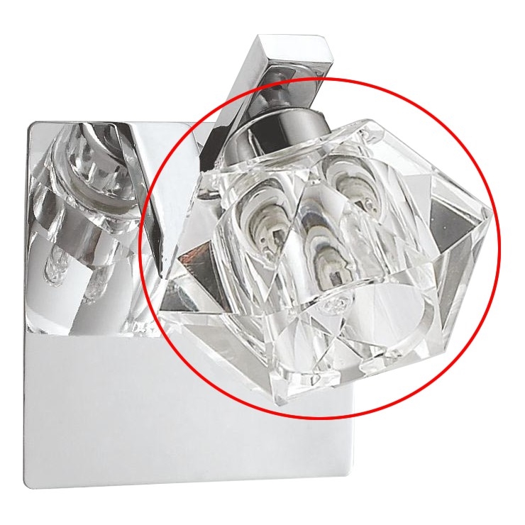 LUXERA 34038 - Cristal de repuesto para aplique de pared ZENITH