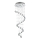 LUXERA 62410 - Lámpara de techo cristal COIL 4xGU10/50W/230V