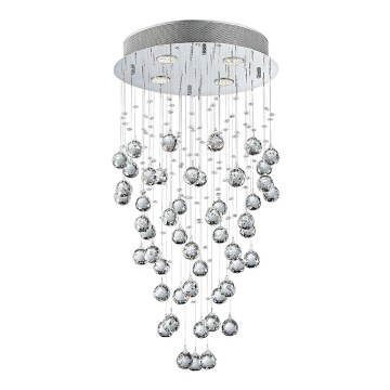 LUXERA 62411 - Lámpara de techo cristal NORR 4xGU10/50W/230V