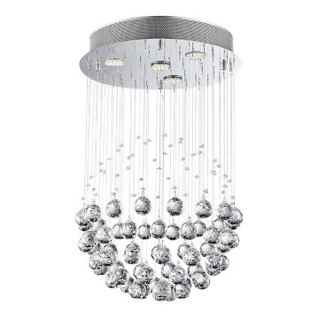 LUXERA 62413 - Lámpara de techo cristal XAVER 4xGU10/50W/230V