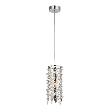 LUXERA 64365 - Lámpara colgante cristal VITRA 1xE14/40W/230V