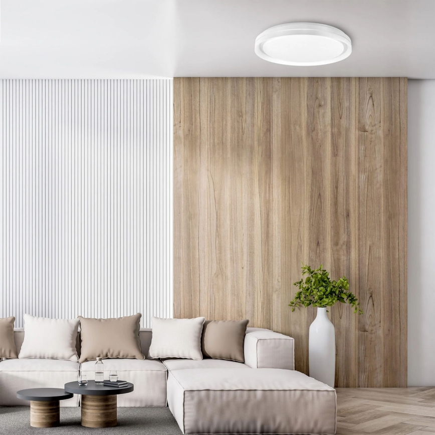 Luz de techo LED regulable para baño ELIZA LED/72W/230V diá. 48,5 cm 3000-6000K IP44 + control remoto