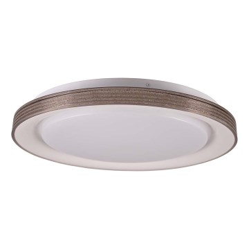 Luz de techo LED regulable para baño GRAŻYNA LED/48W/230V 3000-6000K diá. 41 cm IP44 gris + control remoto