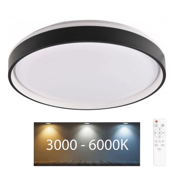 Luz de techo LED regulable para baño JADWIGA LED/72W/230V diá. 48 cm 3000-6000K IP44 + control remoto