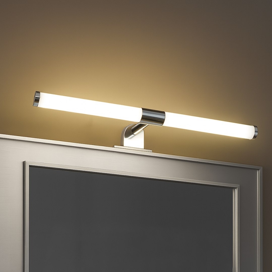 Luz LED 2 en 1 para espejo de baño APA LED/6W/230V 40 cm IP44 cromo brillante
