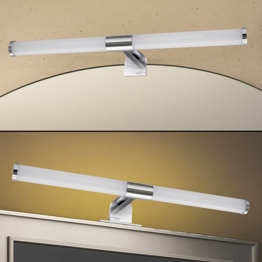 Luz LED 2 en 1 para espejo de baño APA LED/6W/230V 40 cm IP44 cromo brillante