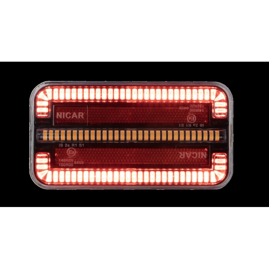 Luz LED combinada con intermitente dinámico LED/12-24V IP65