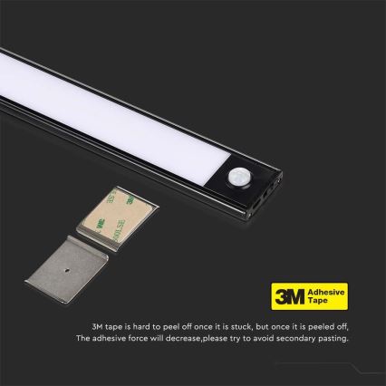 Luz LED para debajo del mueble de cocina con sensor LED/2W/5V 4000K 2200 mAh