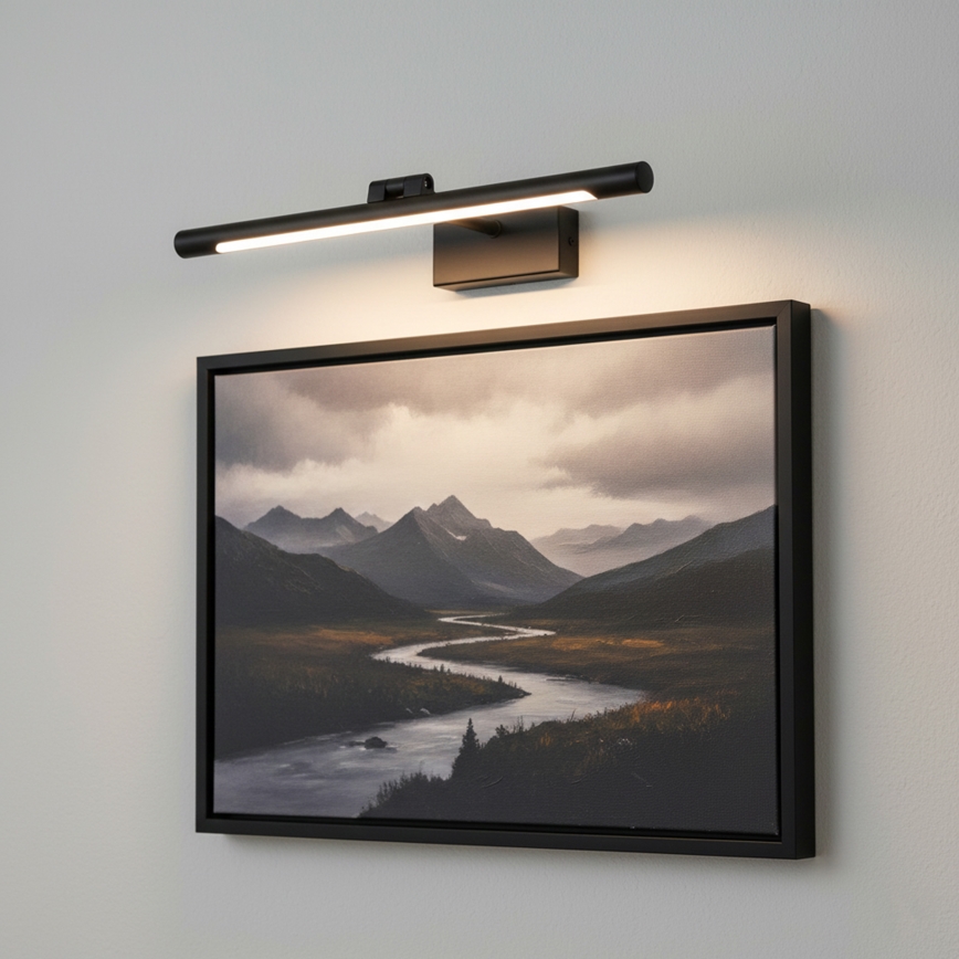 Luz LED para espejo de baño MIRROR LED/6W/230V 4000K IP44 40 cm negro