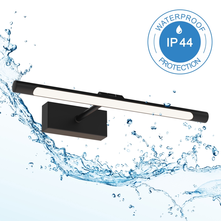 Luz LED para espejo de baño MIRROR LED/6W/230V 4000K IP44 40 cm negro