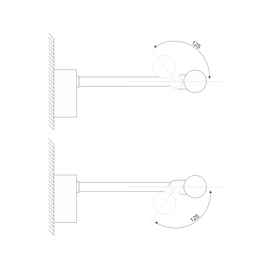 Luz LED para espejo de baño MIRROR LED/6W/230V 4000K IP44 40 cm negro