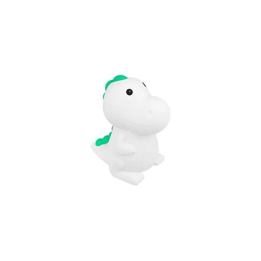 Luz nocturna infantil recargable LED RGBW regulable, LED/2,5W/5V, 3000K, 1200 mAh, dinosaurio