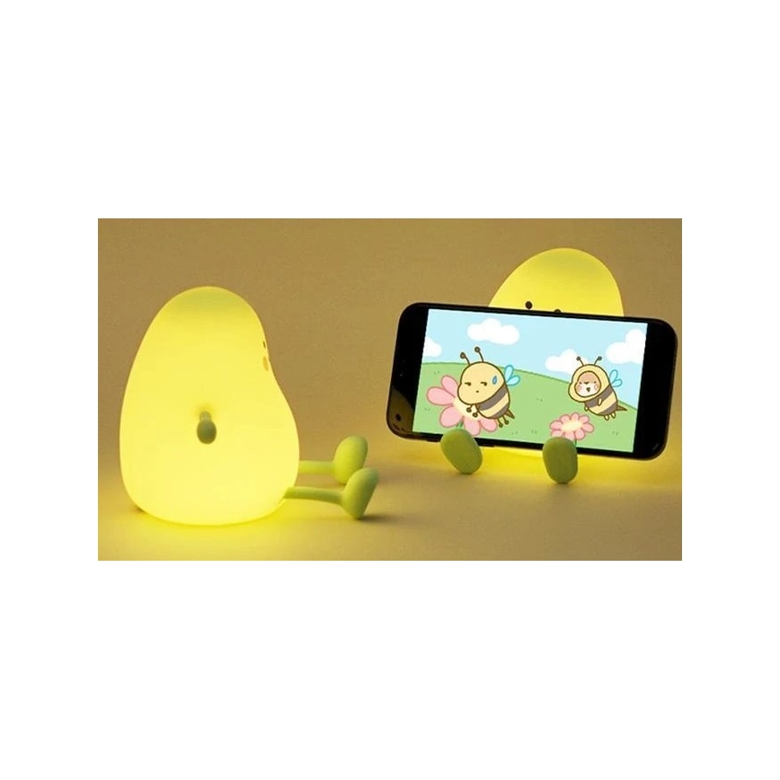 Luz nocturna LED recargable y regulable para niños LED/1W/5V 3000K 800 mAh mango