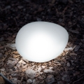 Luz solar LED 1,2 V 300 mAh IP44 en forma de guijarro