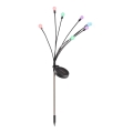 Luz solar LED RGB FIORINI 8xLED/1,2V 600 mAh IP44 negro