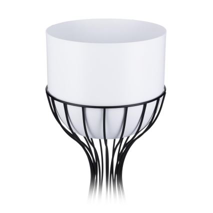 Maceta de metal LOFT 68x20 cm negro/blanco