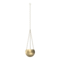 Macetero colgante 155x27 cm dorado