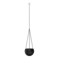 Macetero colgante 155x27 cm negro