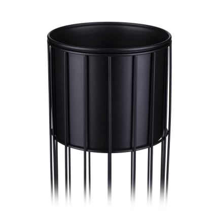 Macetero de metal LOFT 55x20 cm negro