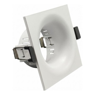 Marco para luminaria empotrada GU10 8,6x8,6 cm blanco