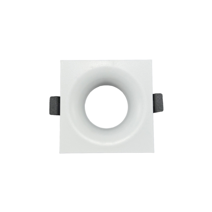 Marco para luminaria empotrada GU10 8,6x8,6 cm blanco