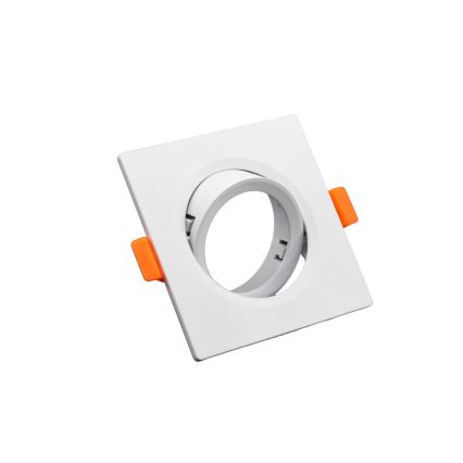 Marco para luminaria empotrada GU10 9x9 cm, blanco