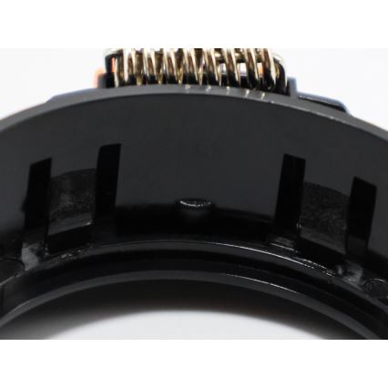 Marco para luminaria empotrada GU10, diámetro 9 cm, color negro