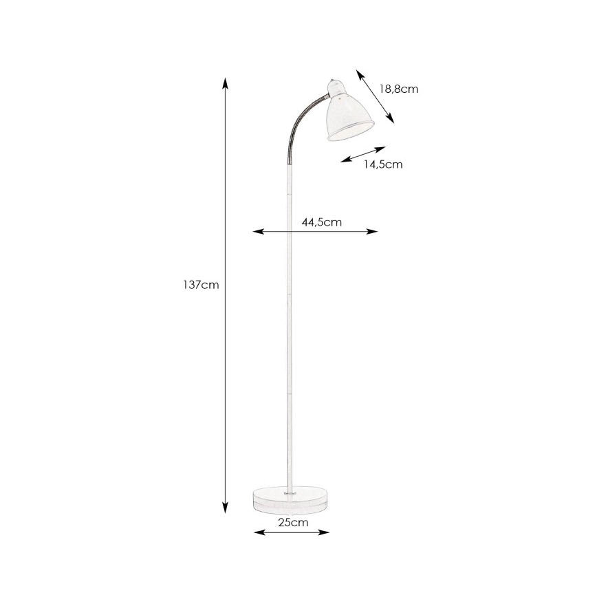 Markslöjd 104842 - Lámpara de pie NITTA 1xE27/60W/230V