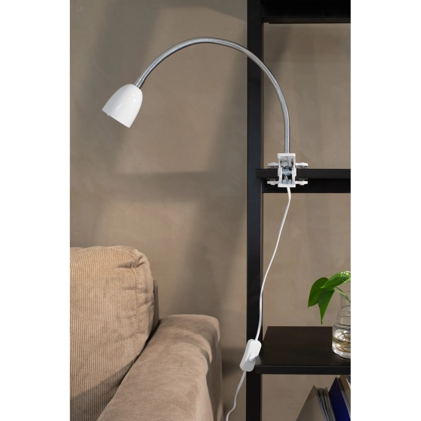 Markslöjd 106091 - Lámpara de mesa LED con clip TULIP LED/3W/230V blanco