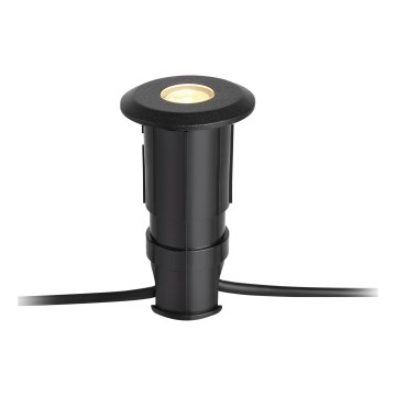 Markslöjd 107284 - Luminaria empotrada para exterior GARDEN24 LED/0,8W/24V IP44 negra