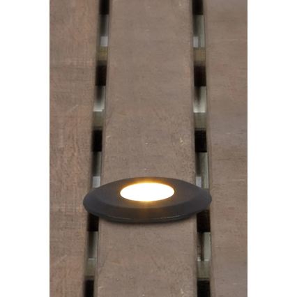 Markslöjd 107285 - Luminaria empotrable LED para exterior GARDEN24 LED/3W/24V IP44 negra