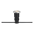 Markslöjd 107716 - Luminaria LED empotrada para exterior GARDEN24 LED/0,8W/24V IP44 negro/cromo mate