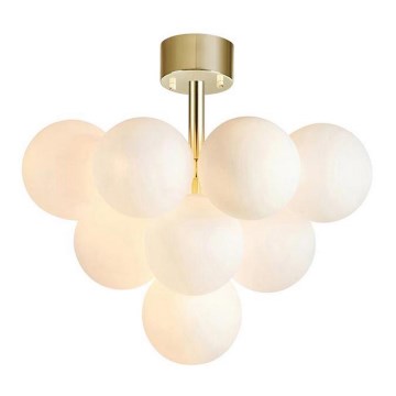 Markslöjd 107912 - Lámpara de techo de superficie MERLOT 13xG9/20W/230V Ø 56 cm blanco/dorado