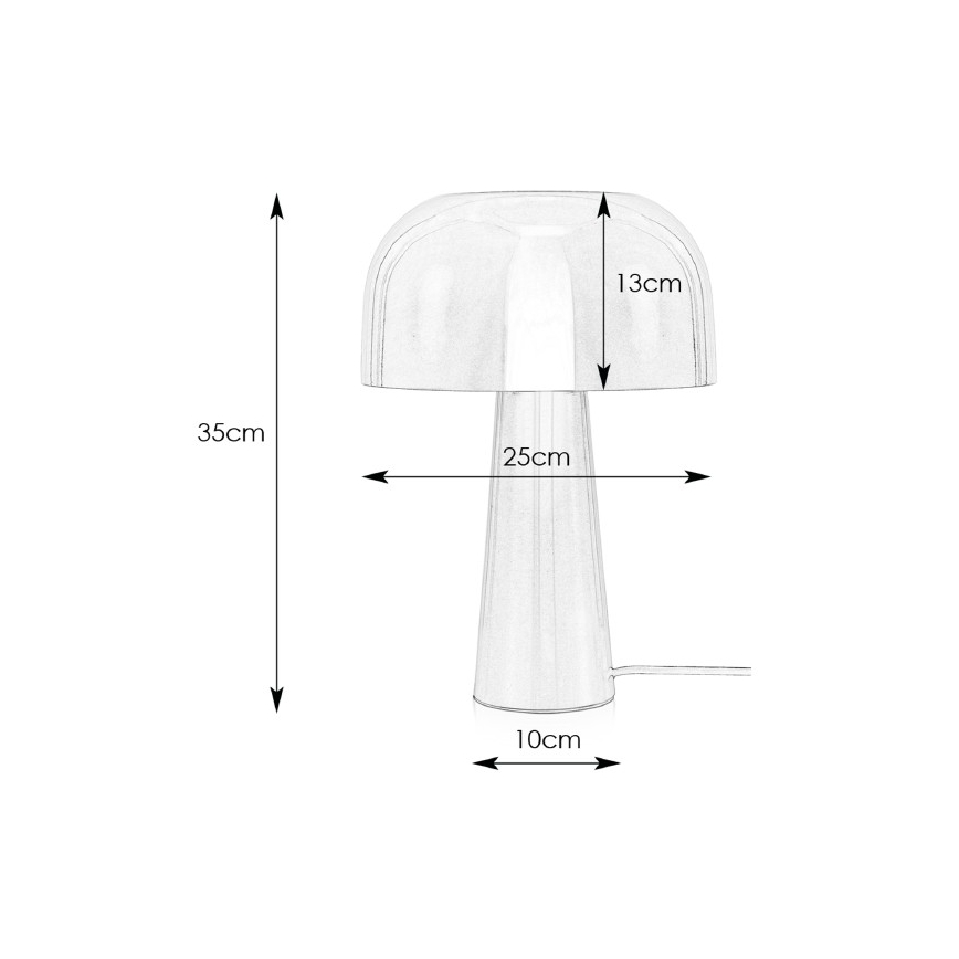 Markslöjd 107934 - Lámpara de mesa BLANCA 1xE14/25W/230V