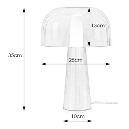 Markslöjd 107935 - Lámpara de mesa BLANCA 1xE14/25W/230V