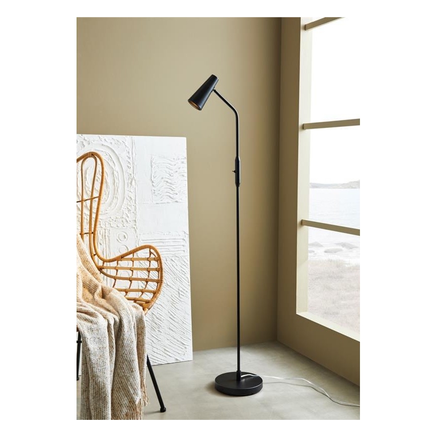 Markslöjd 108206 - Lámpara de pie CREST 1xGU10/7W/230V negro