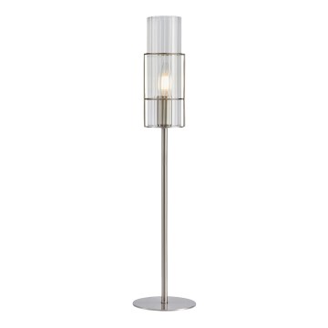 Markslöjd 108558 - Lámpara de mesa TUBO 1xE14/40W/230V 65 cm cromo brillante/transparente