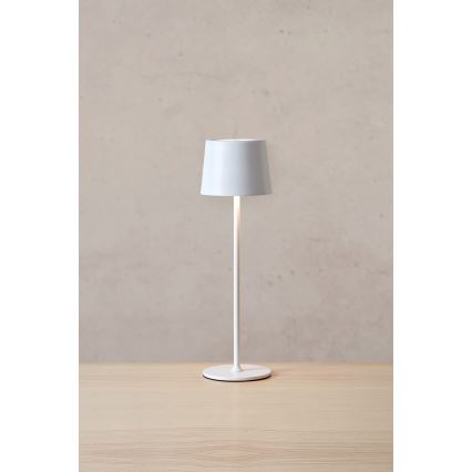 Markslöjd 108654 - Lámpara LED recargable y regulable FIORE LED/2W/5V IP44 38 cm blanco