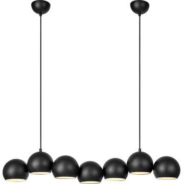 Markslöjd 108860 - Lámpara colgante CUPOLO 7xE14/40W/230V negro