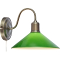 Markslöjd 108866 - Aplique VELA 1xE27/40W/230V latón/verde