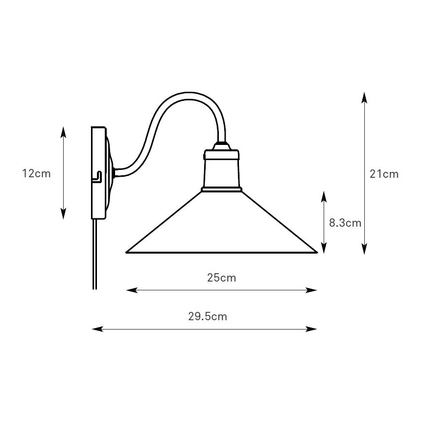 Markslöjd 108866 - Aplique VELA 1xE27/40W/230V latón/verde