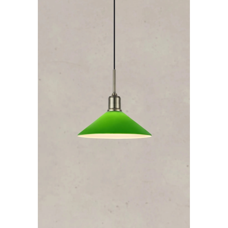 Markslöjd 108868 - Lámpara colgante VELA 1xE27/40W/230V latón/Verde